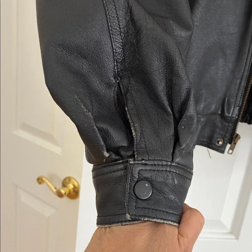 🆕 New Listing! Vintage Wilda Men's Classic Black Bomber Jacket SZ S